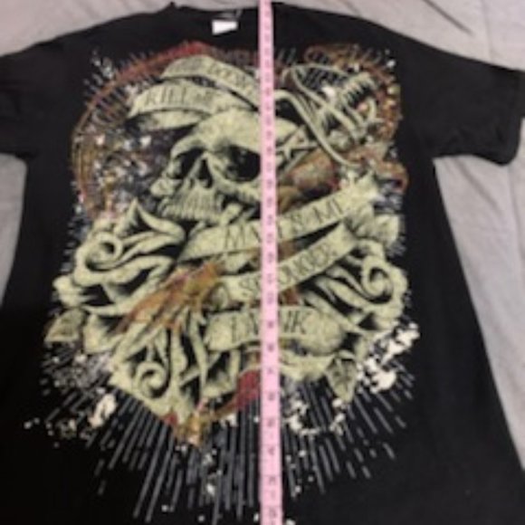 2009 LA Ink &  TM discovery 2009  What doesn't kill  me makes me stronger Tee - Picture 11 of 12